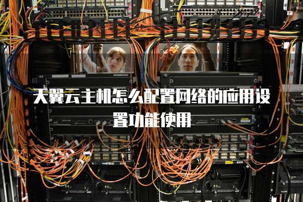 天翼云主机怎么配置网络的应用设置功能使用