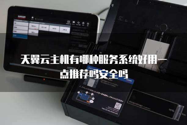 天翼云主机有哪种服务系统好用一点推荐吗安全吗