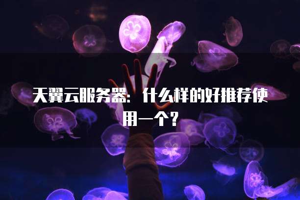 天翼云服务器：什么样的好推荐使用一个？