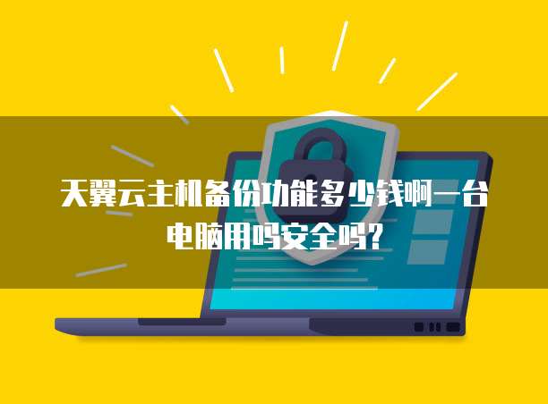 天翼云主机备份功能多少钱啊一台电脑用吗安全吗?