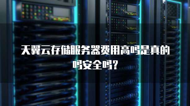 天翼云存储服务器费用高吗是真的吗安全吗?
