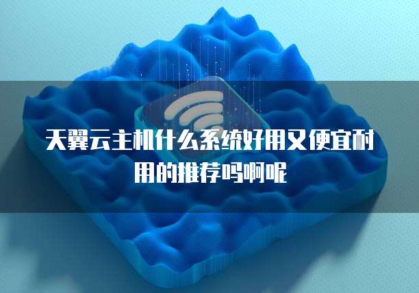 天翼云主机什么系统好用又便宜耐用的推荐吗啊呢