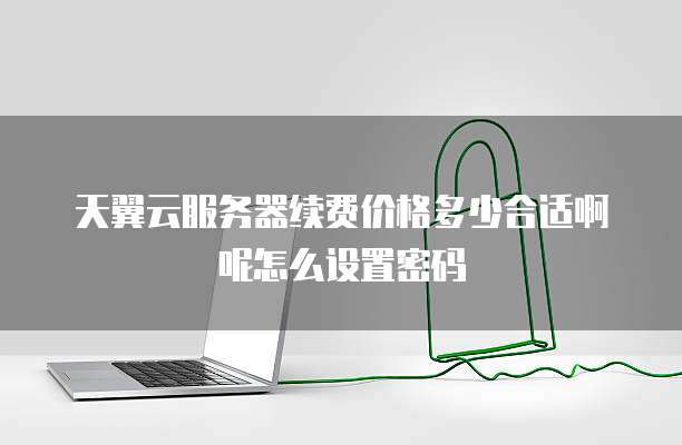 天翼云服务器续费价格多少合适啊呢怎么设置密码