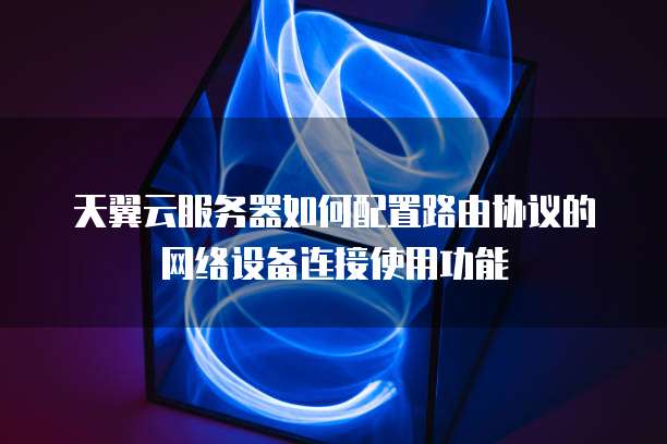 天翼云服务器如何配置路由协议的网络设备连接使用功能