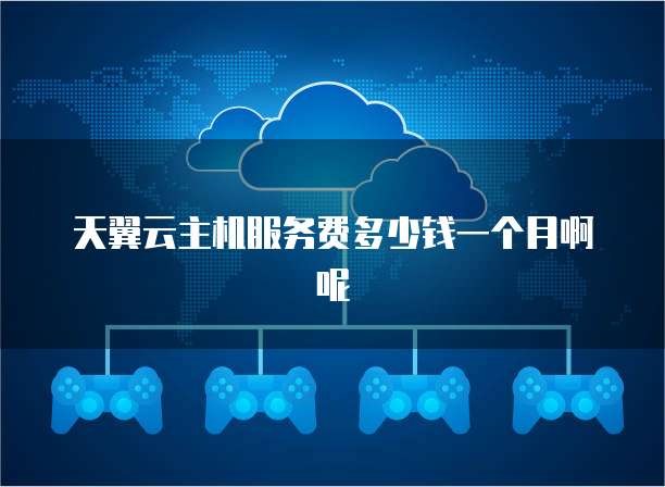 天翼云主机服务费多少钱一个月啊呢