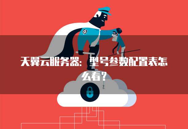 天翼云服务器:型号参数配置表怎么看?
