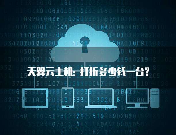 天翼云主机: 打折多少钱一台?