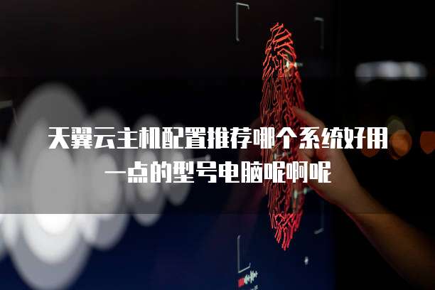 天翼云主机配置推荐哪个系统好用一点的型号电脑呢啊呢