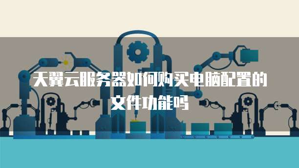 天翼云服务器如何购买电脑配置的文件功能吗