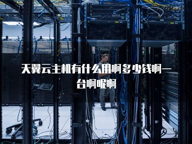 天翼云主机有什么用啊多少钱啊一台啊呢啊