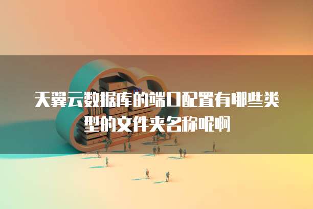 天翼云数据库的端口配置有哪些类型的文件夹名称呢啊