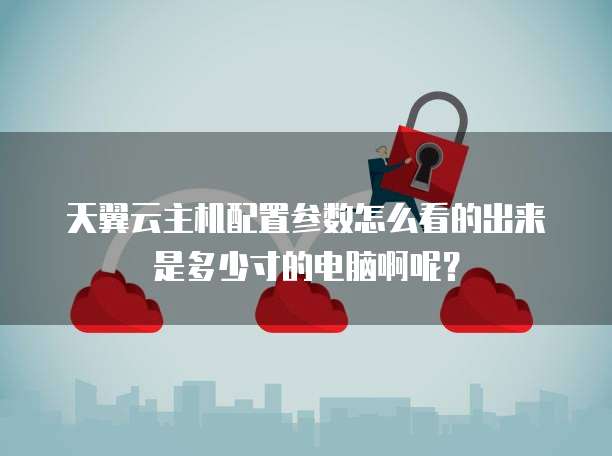 天翼云主机配置参数怎么看的出来是多少寸的电脑啊呢?