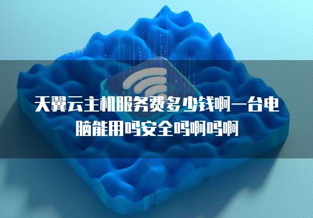 天翼云主机服务费多少钱啊一台电脑能用吗安全吗啊吗啊