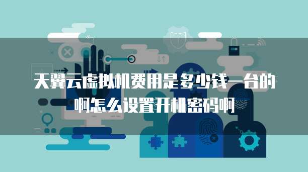 天翼云虚拟机费用是多少钱一台的啊怎么设置开机密码啊