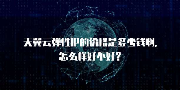 天翼云弹性IP的价格是多少钱啊，怎么样好不好？