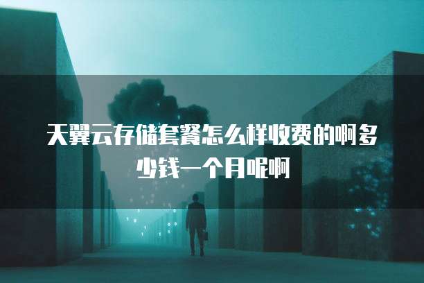 天翼云存储套餐怎么样收费的啊多少钱一个月呢啊