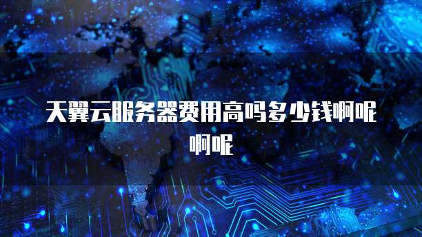 天翼云服务器费用高吗多少钱啊呢啊呢