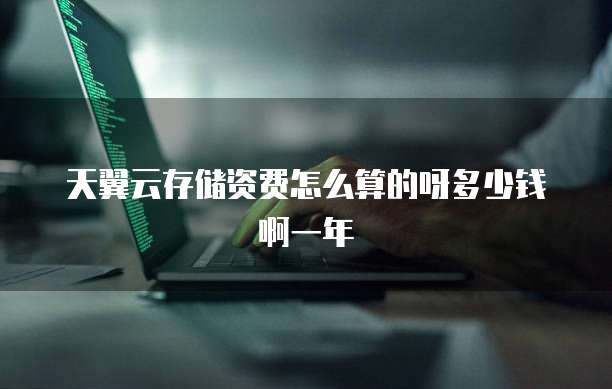 天翼云存储资费怎么算的呀多少钱啊一年