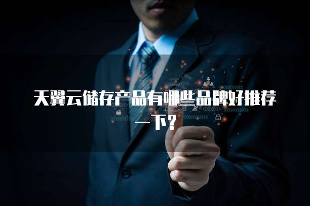 天翼云储存产品有哪些品牌好推荐一下？