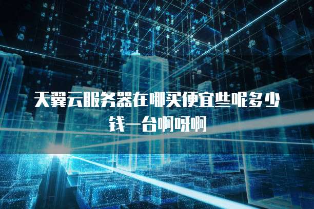 天翼云服务器在哪买便宜些呢多少钱一台啊呀啊