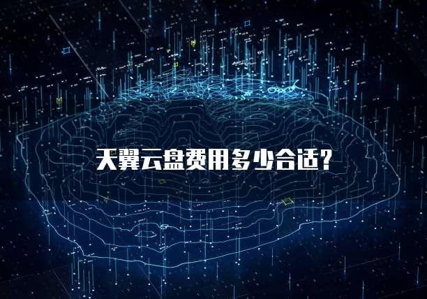 天翼云盘费用多少合适?