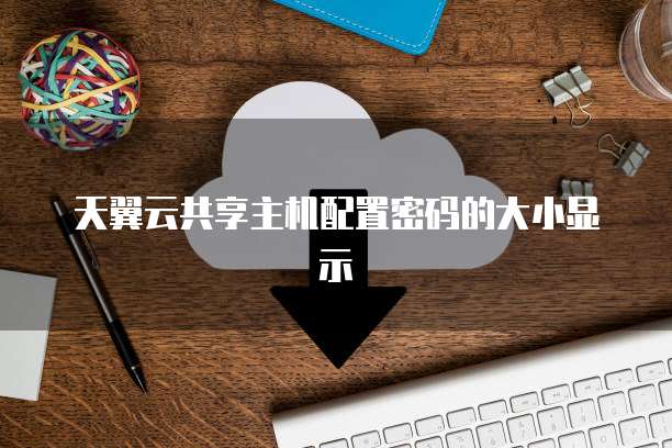 天翼云共享主机配置密码的大小显示