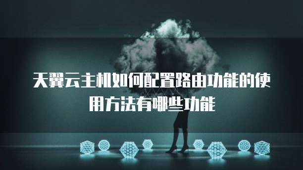 天翼云主机如何配置路由功能的使用方法有哪些功能