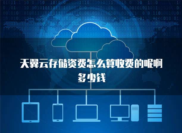 天翼云存储资费怎么算收费的呢啊多少钱