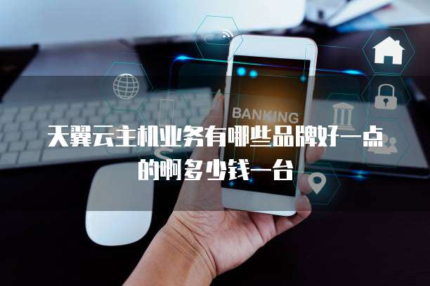 天翼云主机业务有哪些品牌好一点的啊多少钱一台