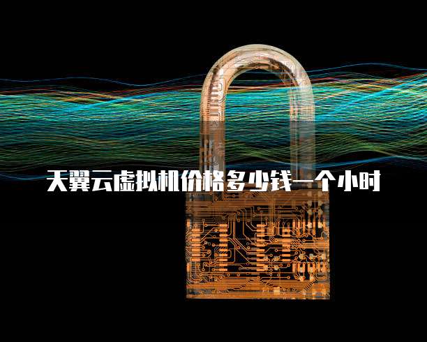 天翼云虚拟机价格多少钱一个小时