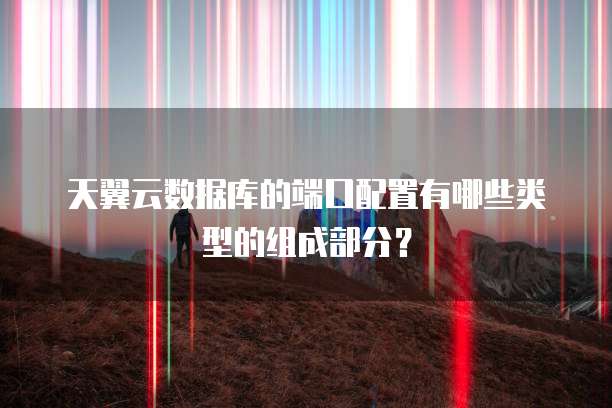 天翼云数据库的端口配置有哪些类型的组成部分?