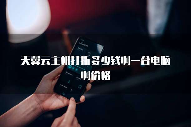 天翼云主机打折多少钱啊一台电脑啊价格