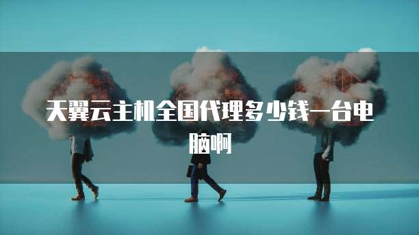 天翼云主机全国代理多少钱一台电脑啊