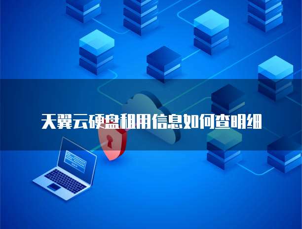 天翼云硬盘租用信息如何查明细