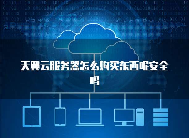 天翼云服务器怎么购买东西呢安全吗