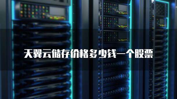 天翼云储存价格多少钱一个股票