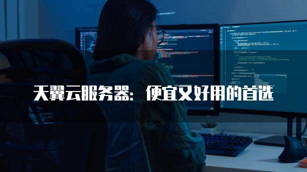 天翼云服务器:便宜又好用的首选