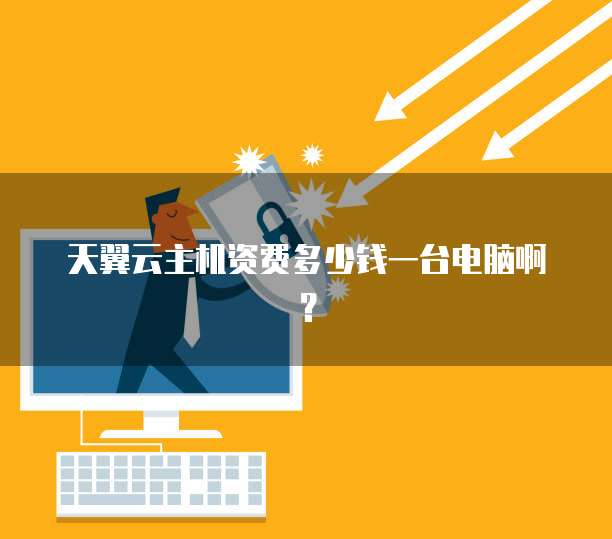 天翼云主机资费多少钱一台电脑啊?