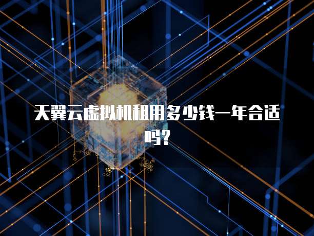 天翼云虚拟机租用多少钱一年合适吗?