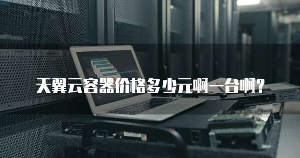 天翼云容器价格多少元啊一台啊？