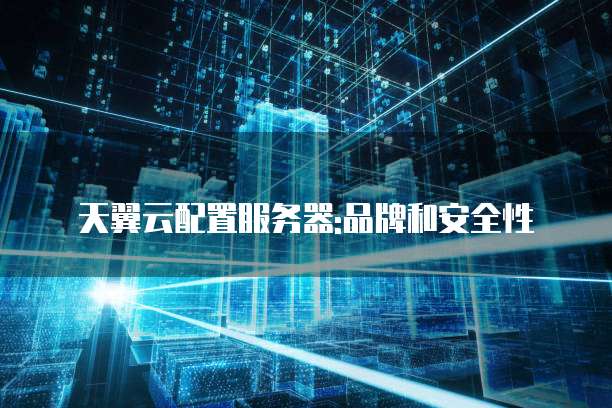 天翼云配置服务器:品牌和安全性