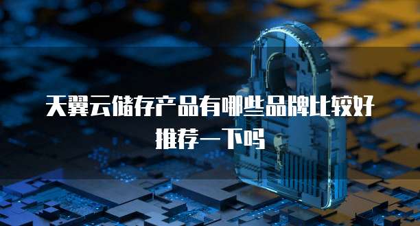 天翼云储存产品有哪些品牌比较好推荐一下吗