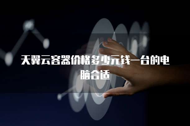 天翼云容器价格多少元钱一台的电脑合适
