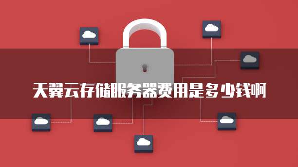 天翼云存储服务器费用是多少钱啊