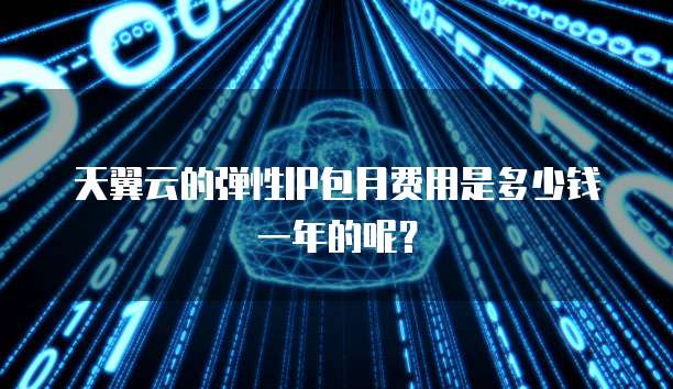 天翼云的弹性IP包月费用是多少钱一年的呢？