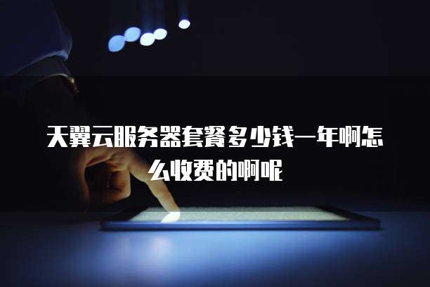 天翼云服务器套餐多少钱一年啊怎么收费的啊呢