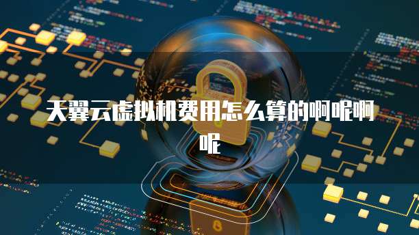 天翼云虚拟机费用怎么算的啊呢啊呢