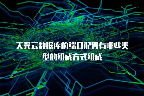天翼云数据库的端口配置有哪些类型的组成方式组成