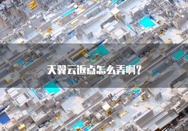 天翼云返点怎么弄啊?