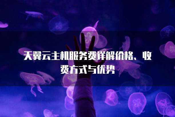 天翼云主机服务费详解价格、收费方式与优势